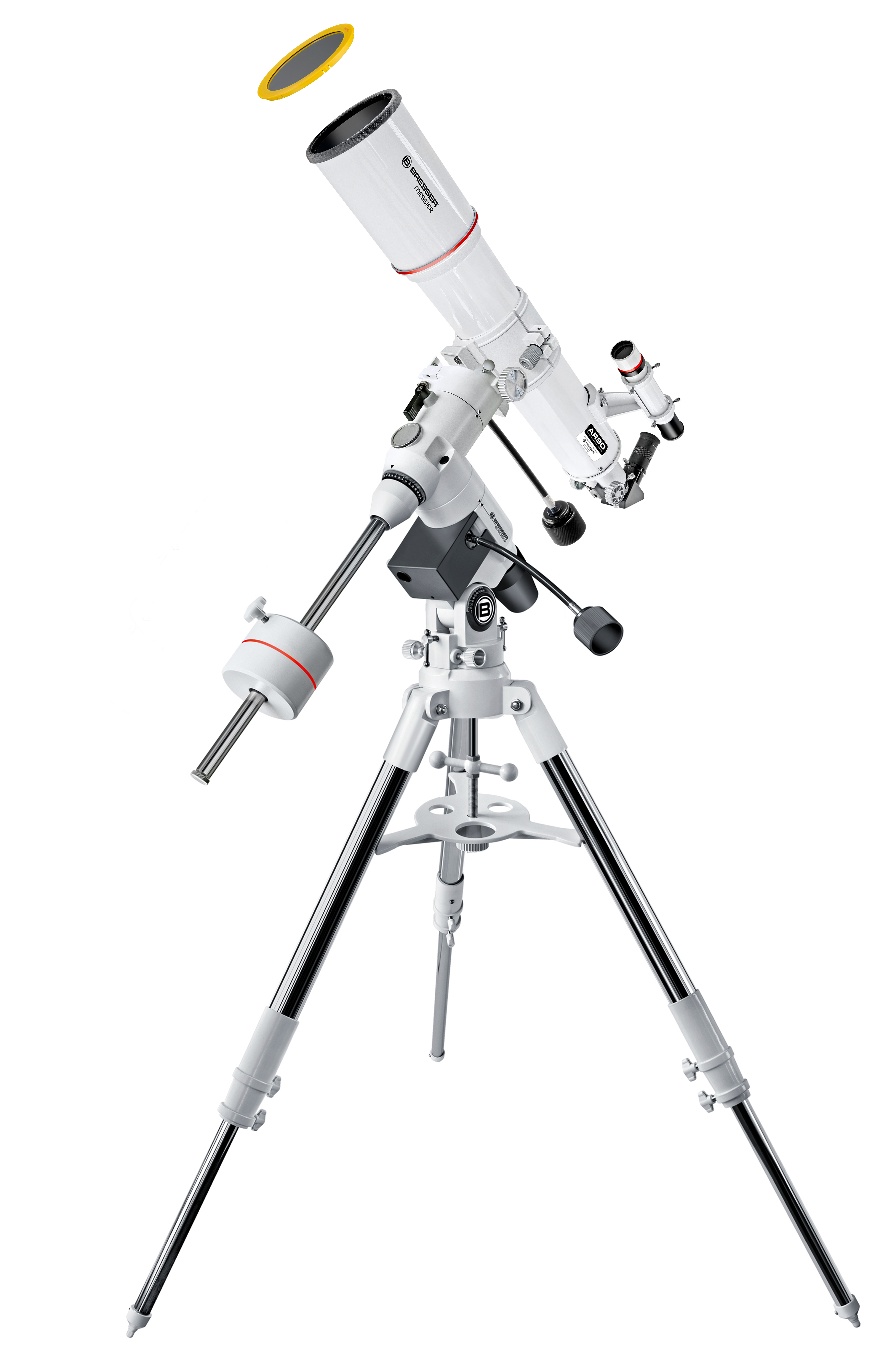 Tubo óptico BRESSER Messier AR-90s/500 con Montura EXOS-2/EQ-5