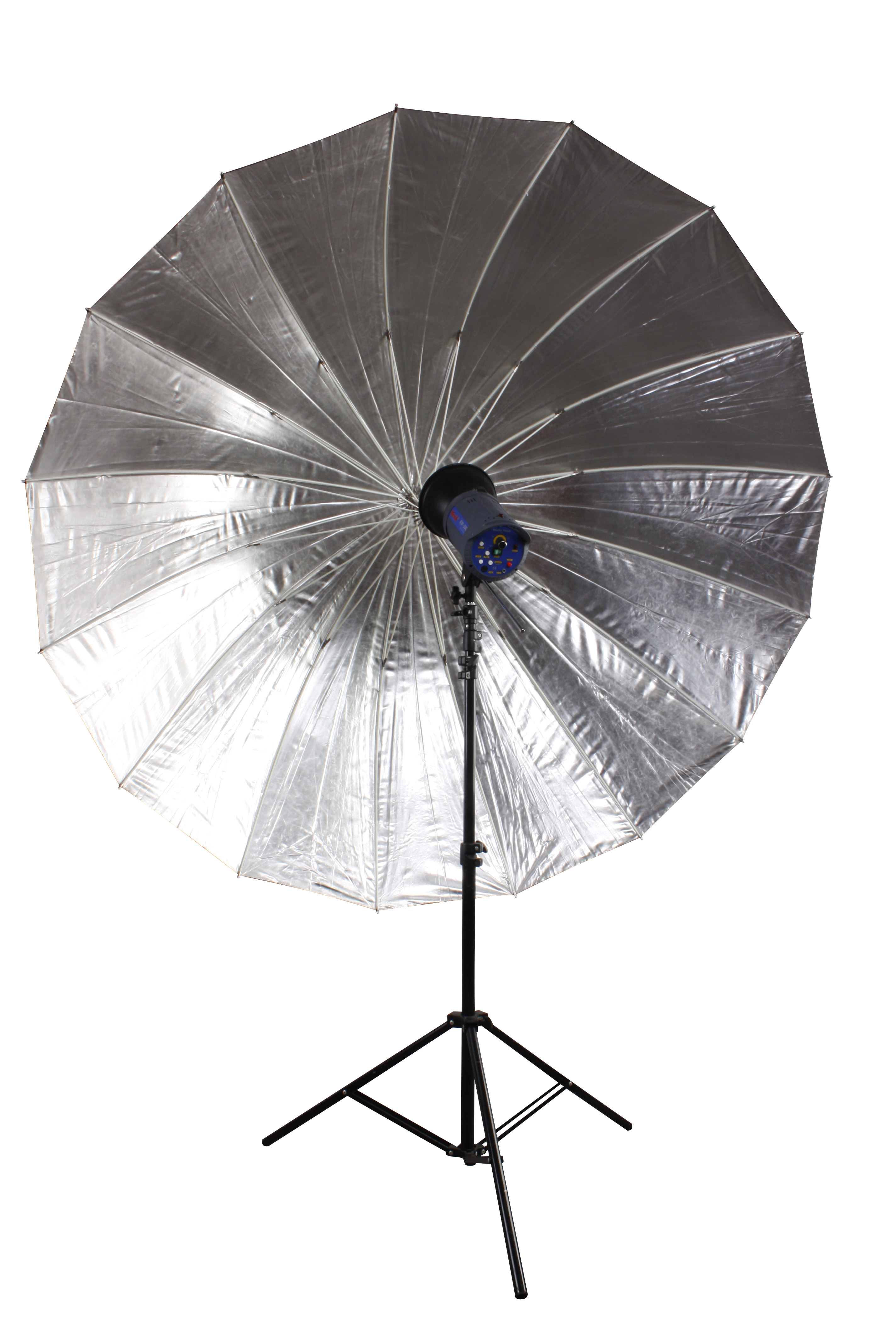 BRESSER SM-09 Paraguas reflector gigante plata/negro 180cm
