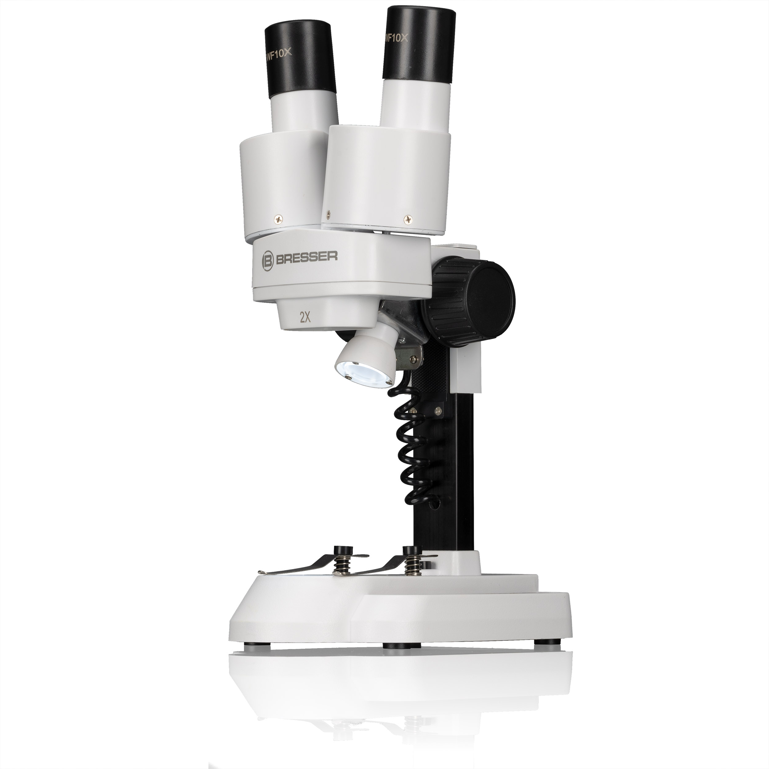 BRESSER JUNIOR Microscopio de Luz transmitida y Luz incidente con un Aumento de 20 y 50 Veces