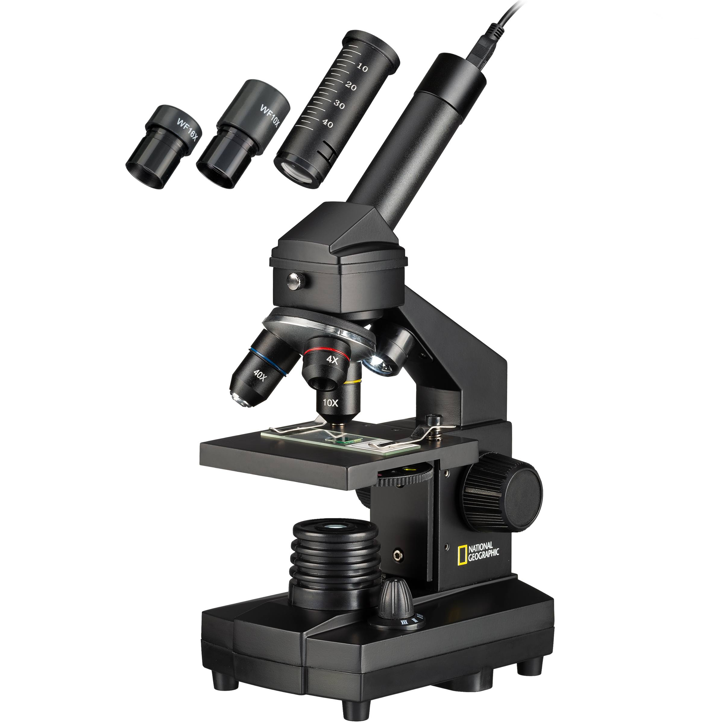 NATIONAL GEOGRAPHIC 40x-1024x Mikroskop (inkl. Koffer und USB Okular) (Refurbished)