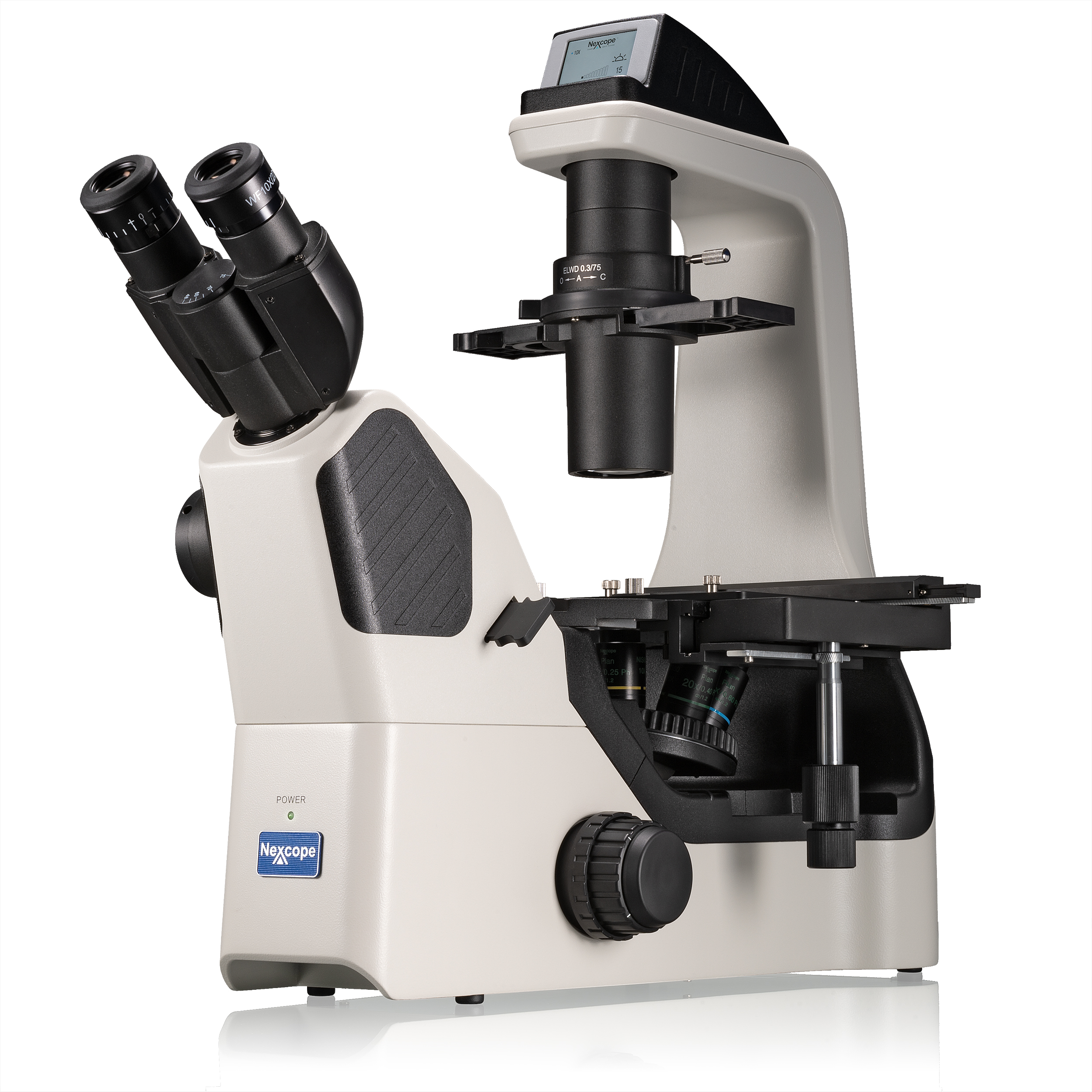 Microscopio inverso profesional de laboratorio Nexcope NIB620 con contraste de fase