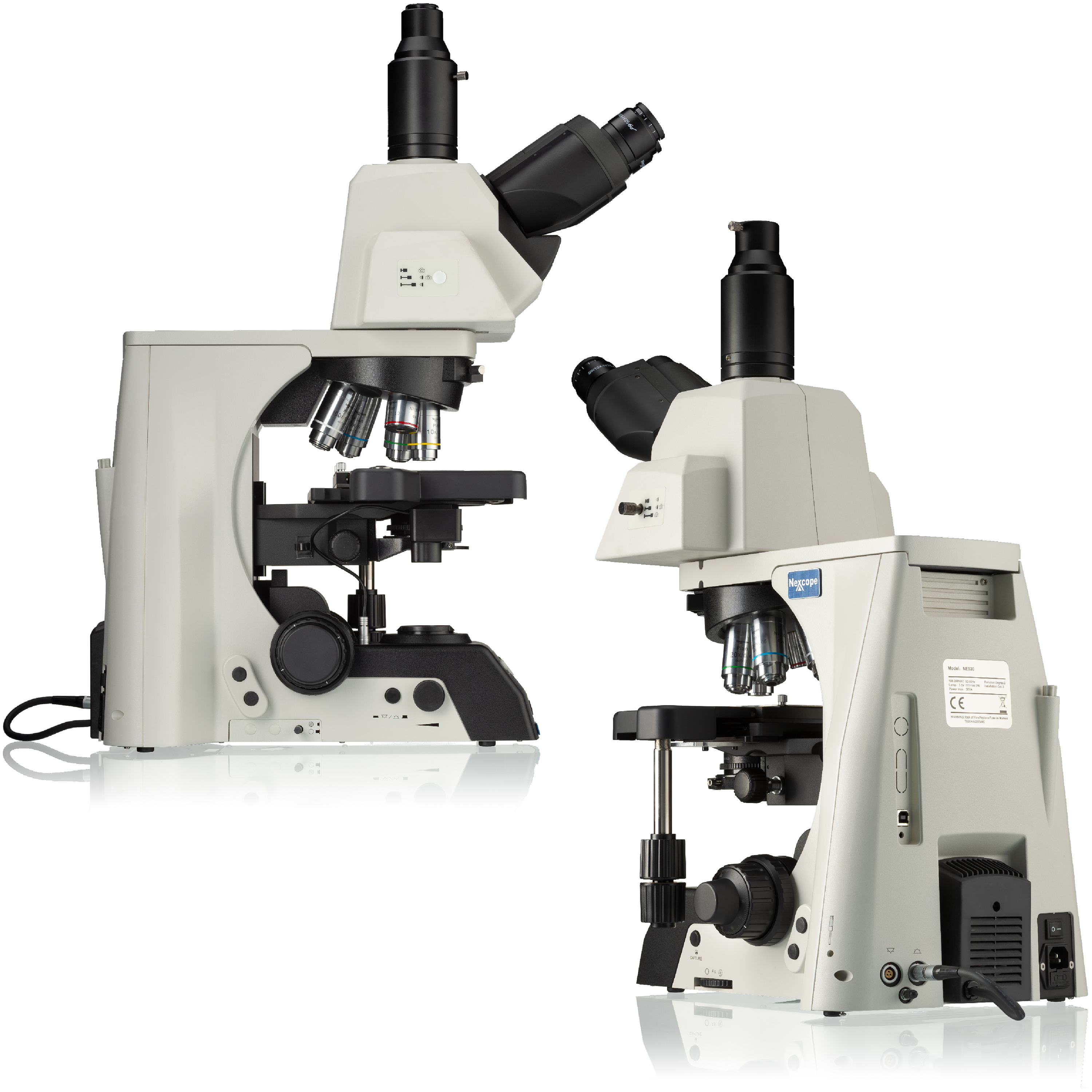 Microscopio profesional de laboratorio Nexcope NE930 con revólver de 6 objetivos motorizado