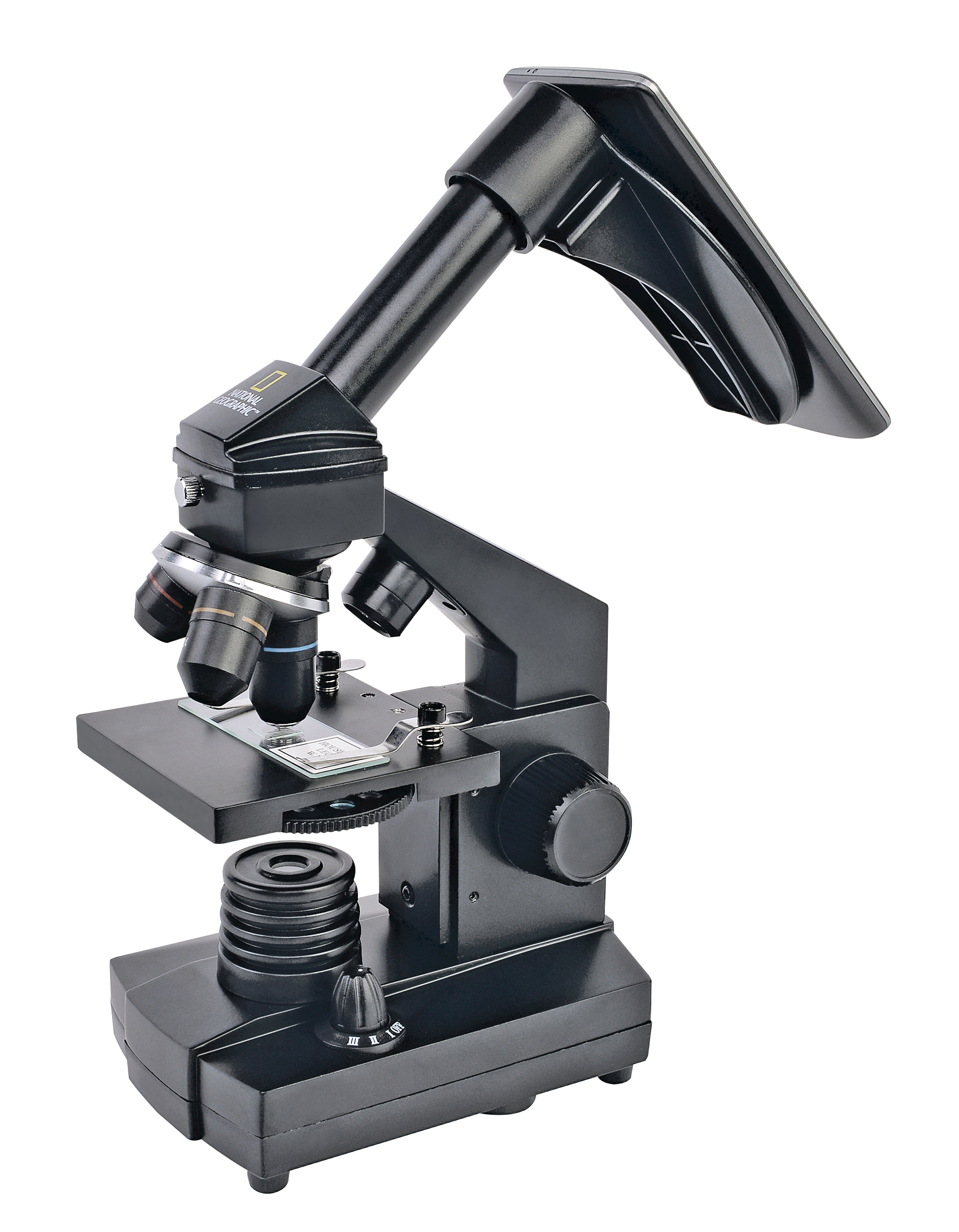 Microscopio NATIONAL GEOGRAPHIC 40x-1280x con Soporte para Smartphone