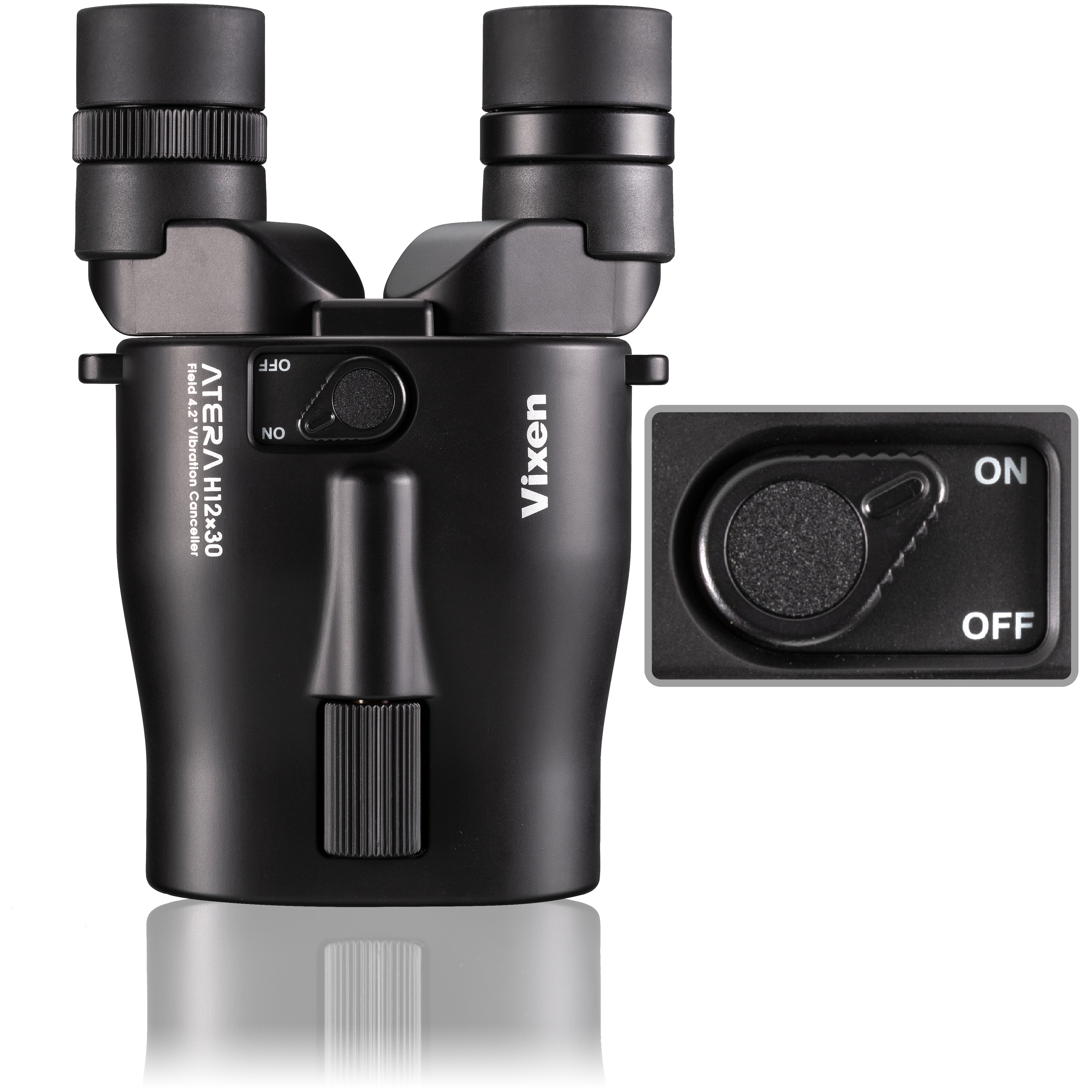 Binocular Vixen ATERA H12x30 con estabilizador, negro