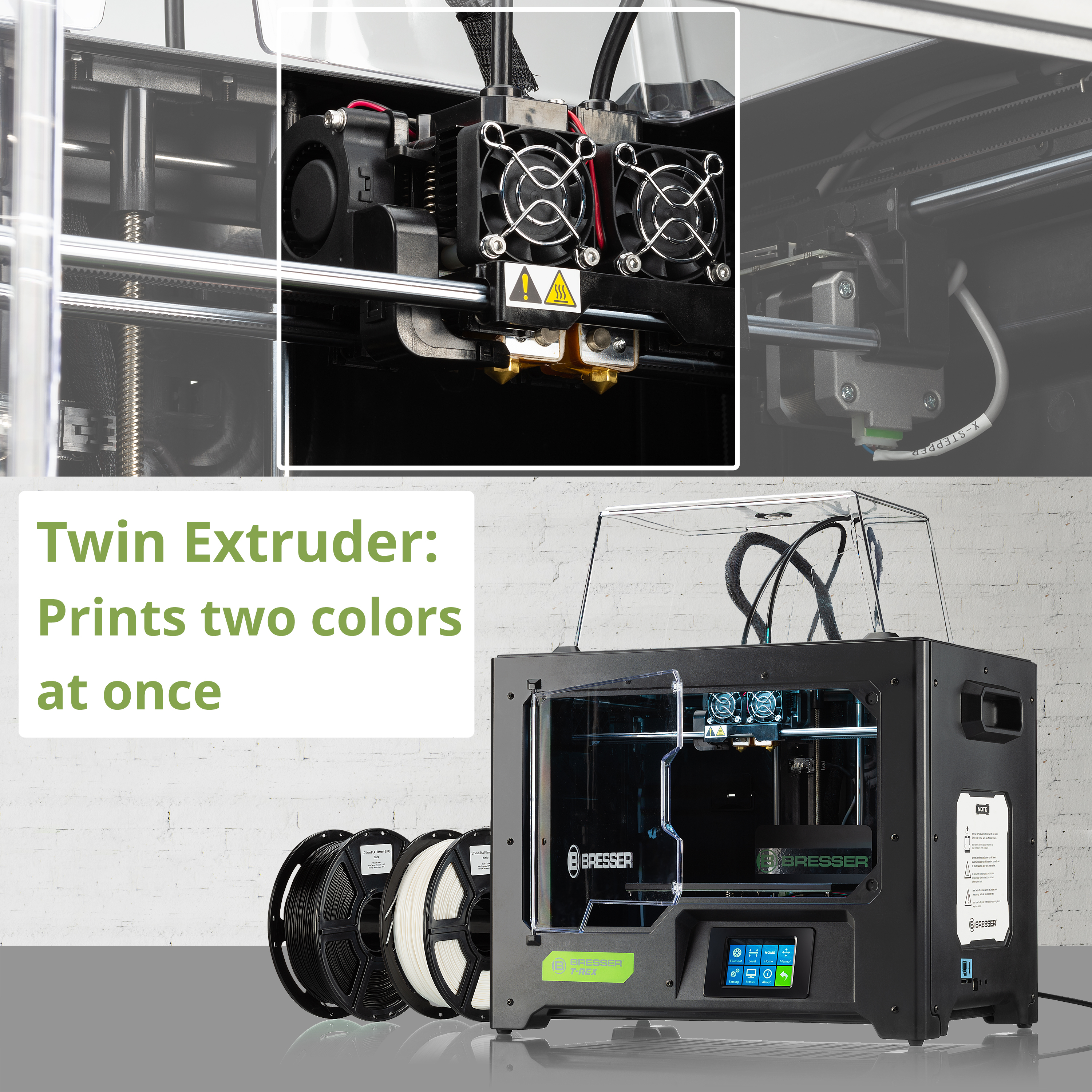 BRESSER T-REX WLAN-3D-Drucker mit Twin Extruder (Refurbished)