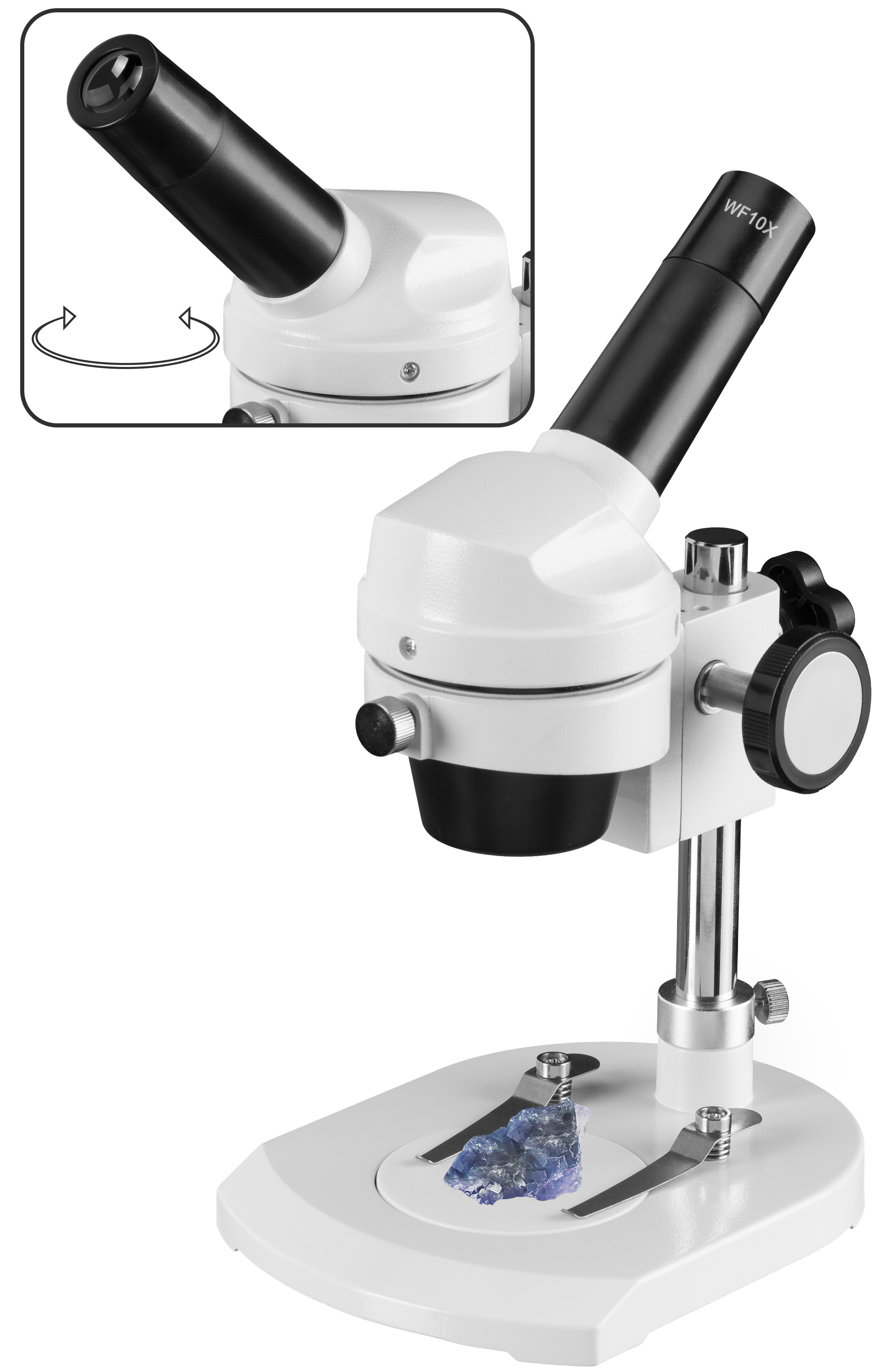 Microscopio de luz reflejada BRESSER JUNIOR con 20 aumentos y carcasa de metal resistente