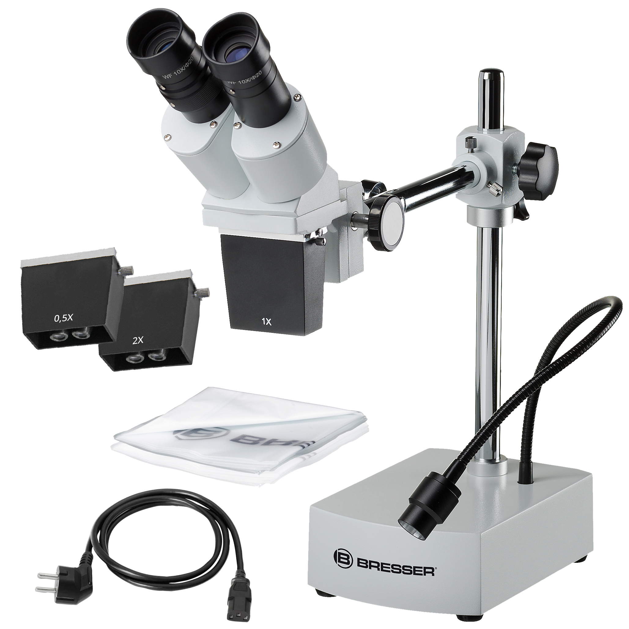 Microscopio de luz reflejada LED BRESSER Biorit ICD-CS 5x-20x (30.5) 